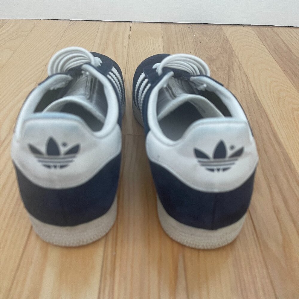 Women's Navy Suede Adidas Gazelle Size 7.5 - Picture 4 of 7